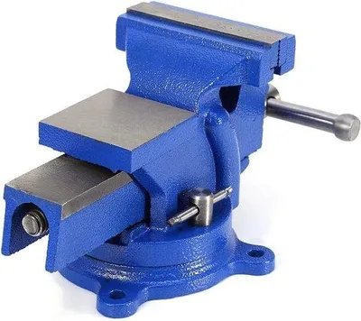 Image de Étau rotatif 100 mm, modèle robuste, pour le meulage, la découpe et le perçage