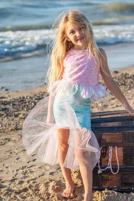 Produktbild von Bezauberndes Meerjungfrau-Kleid Mysty, pink (3-4 Jahre)