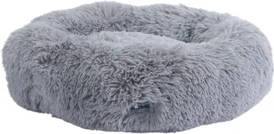 Produktbild von HOME DELUXE - Haustierbett MUFFIN - Maße: 120 x 120 x 17 cm, Farbe: Grau, inkl. Tierdecke, Baumwollfüllung, waschbarer Bezug, Rutsch- & Wasserfest I Hundebett Hundekissen Bett für Katzen