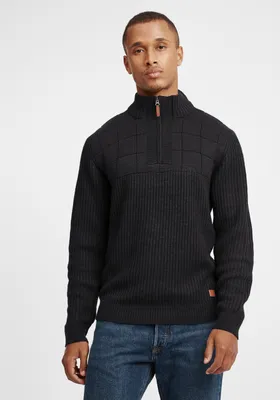 Produktbild von BLEND BHOstuta Herren Strickpullover Troyer Grobstrick Pullover
