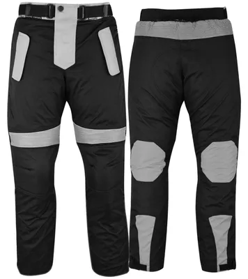 Produktbild von BiGXXL Herren Motorradhose Textilhose in großen Größen 6XL 7XL 8XL 9XL Schwarz-Grau, Hosengröße:68/8XL