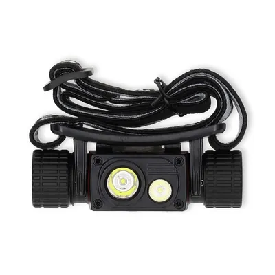 Produktbild von Nedis LED stirnlampe - Batteriebetrieben / Stromversorgung über USB - 3.7 V DC - Wiederaufladbar - Nennlichtstrom: 1000 lm - Lichtbereich: 180 m
