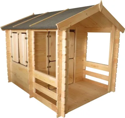 Produktbild von Spielhaus Summer Park - 1,75 x 1,30 Meter aus 19mm Blockbohlen