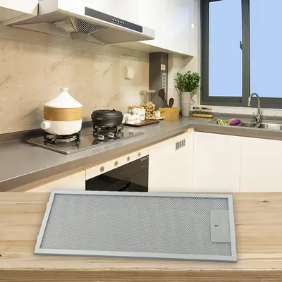 Productafbeelding van Metalen Vetfilter voor Afzuigkap - Duurzaam Ventilatiefilter (445x175x9mm)