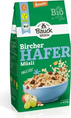 Produktbild von Hafer Müsli - Bircher ungesüßt 425g 6er Pack