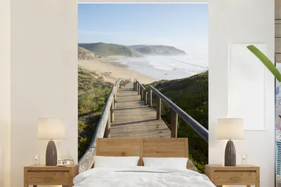Produktbild von Strand-Fotobehang Zee-Design, 200 x 300 cm, Breit, weiß