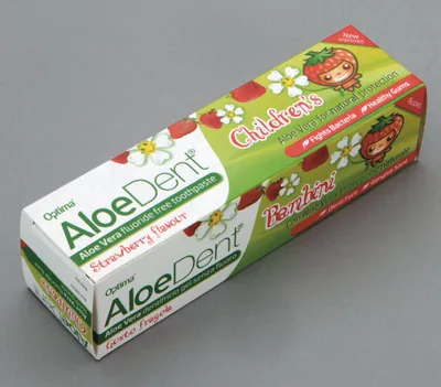 Produktbild von Aloe Dent AloeDent Kinder-Zahnpasta Erdbeer-Geschmack 50ml