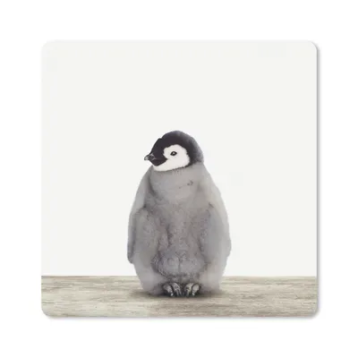 Produktbild von MuchoWow® Mauspad Mousepad Pinguin - Tiere - Baby 20x20 cm - Mousepads - Maus Mat - Pad - Mausunterlage - Desk Mat - Bureauartikeln