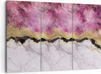 Produktbild von Bild auf Leinwand - Leinwandbild - 3 Teile - Rosa golden Hintergrund - 105x70cm - Wand Bild - Wanddeko - Wandbilder - Leinwanddruck - Bilder - Wanddekoration - Leinwand bilder - CE105x70-5038