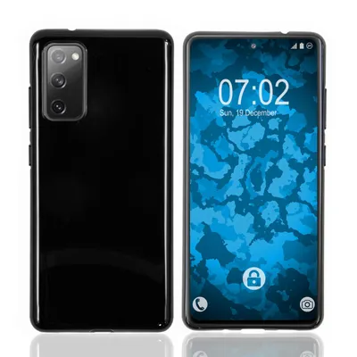 Produktbild von PhoneNatic Case kompatibel mit Samsung Galaxy S20 FE - schwarz Silikon Hülle crystal-case Cover