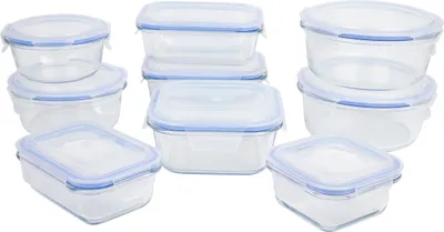 Produktbild von Frischhaltedose, Glas mit Deckel 9er-Set