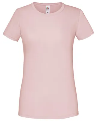 Immagine prodotto di Fruit of the Loom - T-shirt "Iconic" da donna, cotone pettinato LT5720 (XL) (rosa pallido)