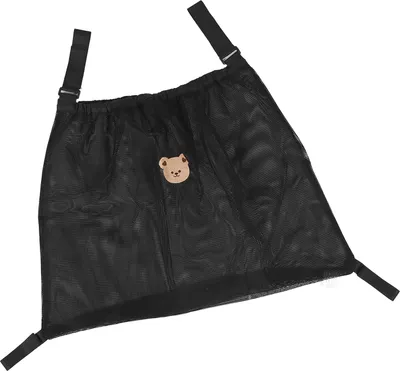 Image de Sac de rangement en fibre de polyester, imperméable, multifonctionnel, pour poussettes, organiseur, couches, noir