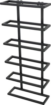 LOFT42 Pinot Wall Weinregal für 6 Flaschen - Metall - Schwarz - 62x27x10 cm