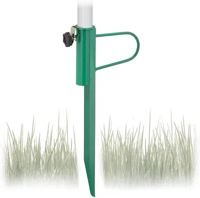 Productafbeelding van Famanu grondanker voor parasols tot 32 mm - metaal - staal - groen