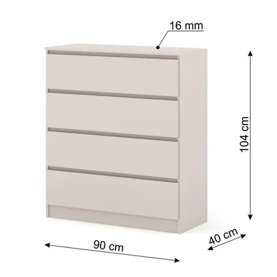 Zdjęcie produktu dla Komoda MAJA S4 90 cm KASCHMIR Kredens Kredens wysoki
