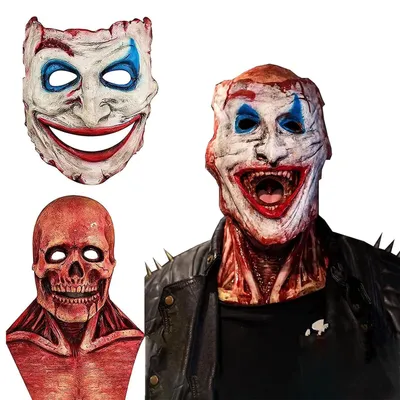 Totenkopfmaske, Latex, bewegl. Kiefer, Halloween, 1 Stück