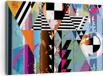 Produktbild von Bild auf Leinwand - Leinwandbild - Abstraktion modern - 165x110cm - Wand Bild - Wanddeko - Leinwanddruck - Bilder - Kunstdruck - Wanddekoration - Leinwand bilder - Wandkunst - CE165x110-3636