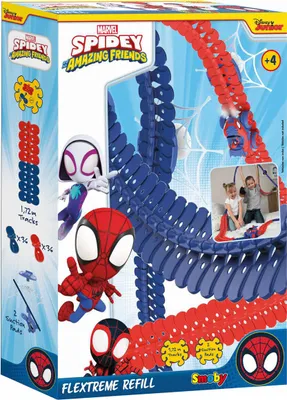 Produktbild von Smoby Spidey & Amazing Friends Flextreme Racebaan Uitbreidingsset, 72dlg.