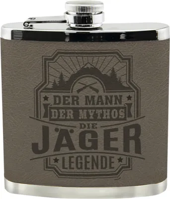 Produktbild von Personalisierter echter Kerl Flachmann- Jäger