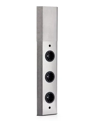 Produktbild von Mira Wand, Aufbausteckdosenelement, 3-fach, ohne Schalter