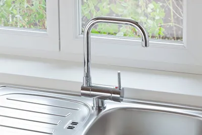 Produktbild von Einhebel Küchenarmatur Spüle Wasserhahn für Unterfenster Montage