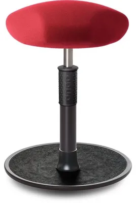 Produktbild von Sitz- Stehhocker Free Regular Triangel Gestrick Rot schwarz /schwarz.