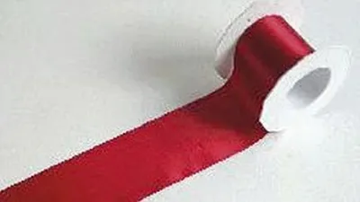 Produktbild von Satinband - 72 mm x 25 m, rot, 1 St.