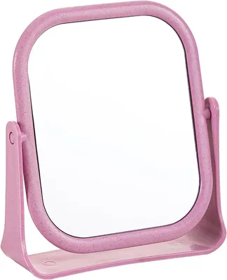 Obrázok produktu pre Zrkadlo na líčenie, štvorcové, 19,5 x 16 cm, otočné o 360 stupňov, vhodné na líčenie