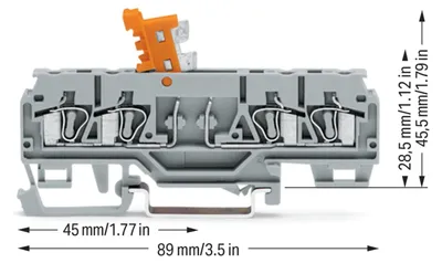 Zdjęcie produktu dla WAGO GmbH & Co. KG Zacisk rozłączający i pomiarowy 280-874