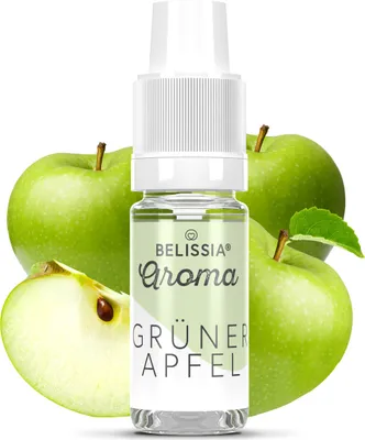 Produktbild von Belissia Lebensmittelaroma Grüner Apfel - 10ml Hochdosiertes Aroma - Kalorienfrei, Vegan - Für Speisen, Getränke, Shake, Quark, Nebelmaschine uvm.