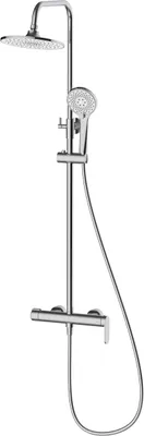 Produktbild von Avapax | Duschsystem Lunepo - Ø225 Mm - 3-funktionale Handbrause - Edelstahl - Chrom Hochglanz