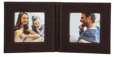 Image de Omgoods - Cadre photo rétro double pour table, idéal pour la décoration