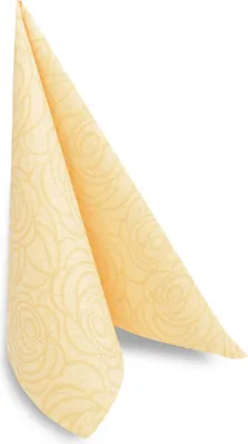 Produktbild von Hypafol Airlaid Motiv-Serviette Roses creme | 100St. | 40x40cm | für Gastronomie und Zuhause | hochwertiges Material