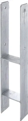 Produktbild von Alberts H-Pfostenträger | feuerverzinkt | Gesamthöhe: 600 mm | Materialstärke: 5 mm | lichte Breite: 101 mm
