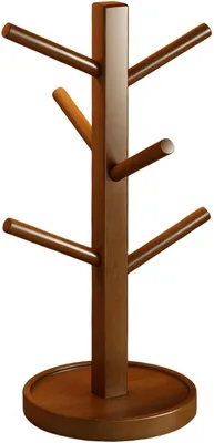Zdjęcie produktu dla Stojak na kubki - Organizer kuchenny - 6 haczyków - 28 x 15 cm - Niebieski