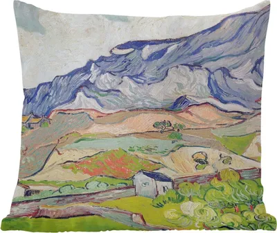 Produktbild von MuchoWow® Zierkissen Sofakissen Wohnzimmer Dekokissen 40x40 cm Die Alpen - Vincent van Gogh - Foto Kissen - Schlafzimmer Dekoration