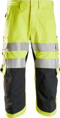 Produktbild von Snickers ProtecWork Hi-Vis Piraten Arbeitshose, Kl. 2 High-Vis Gelb-56