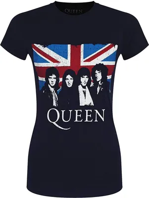 Produktbild von Queen - "Vintage" T-Shirt für Damen RO2905 (XL) (Marineblau)