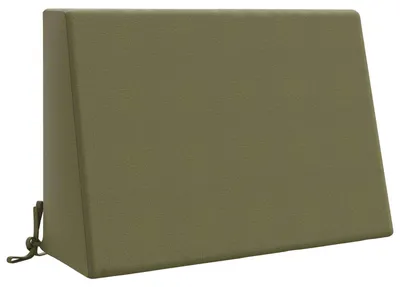 Image de Coussin lombaire SOEST, 100 % polyester, couleur vert olive, dimensions 60 x 20 x 40 cm