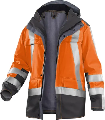 Produktbild von KÜBLER® uni Warnjacke PSA SAFETY X8 warnorange, anthrazit Größe L