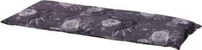 Produktbild von Madison Bankkissen 120 x 48 cm in Denim mit Blumenmuster in Grau, wasserabweisend, ideal für Gartenbänke