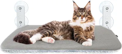 Immagine prodotto di Amaca pieghevole per gatti, dimensioni 52 x 30 cm, portata massima 25 kg, adatta per finestre