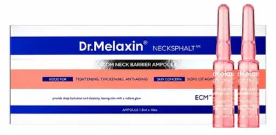 Productafbeelding van Dr. Melaxin Necksphalt ECM Nackenbarriere Ampullen, 10 stuks