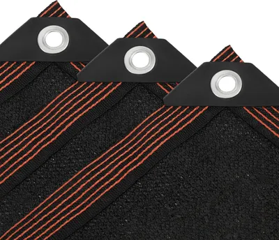 Produktbild von Izrielar Schattiernetz 400x400 cm – Quadratisches HDPE Sonnenschutznetz für Terrasse & Garten  schwarz