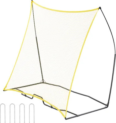 Image de VEVOR Mur arrière de football, entraîneur de football portable, 2,1 x 2,1 m, fibre de fer et polyester, mur arrière de football sportif, mur pour entraînement individuel d'équipe, interception de passe