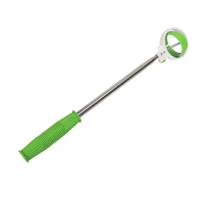 Productafbeelding van Golfbalvanger, telescopisch, roestvrij staal, 8 segmenten, grijper, accessoires, groen en wit