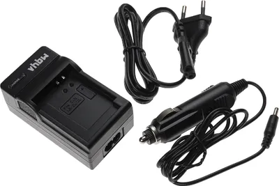Produktbild von vhbw Ladegerät kompatibel mit Canon PowerShot G1X Mark III, G1 X Mark II, G5X Mark II,, G5x Kamera - Ladeschale, Kfz-Adapter, Stromkabel Ladeanzeige