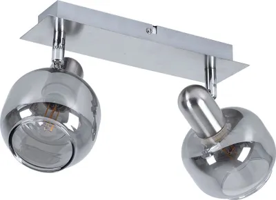 Produktbild von Deckenlampe, 2 flammig, Glas, Spots flexibel, L 25cm