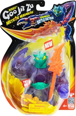 Produktbild von Helden von Goo Jit Zu, Meteor Madness, dehnbare Actionfigur Cacticus